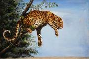 unknow artist Leopard 027 USA oil painting artist